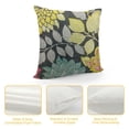 thumbnail image 4 of Throw Pillow Cover Dahlia Flowers Nature Petal Yellow Gray Square Pillow Case Cushion Cover for Home Car Decorative Linen, 4 of 5