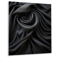 thumbnail image 2 of Designart "Silk Fractal Noir curves III In Black"Fractal Metal Wall Art Print Black Modern Office Room Wall Art, 2 of 6