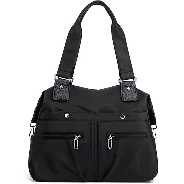 LHSHID Hobo Bag for Women Nylon Shoulder Bag Largr Capacity Totes Lightweight Multiple Pockets Handbag Travel Top Handle Purse