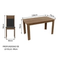 thumbnail image 3 of Juego de Comedor Madesa 5231 MN con Mesa y 4 Sillas, 3 of 10