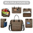 thumbnail image 2 of Brown and Black Leopard Print Womens Lunch Box for Work,Insulated Large Lunch Bag for Tween and Teen,Loncheras Para Mujer,Leakproof Adult Lunch Bag for Work,Beach,Travel,Picnic,Camping, 2 of 7