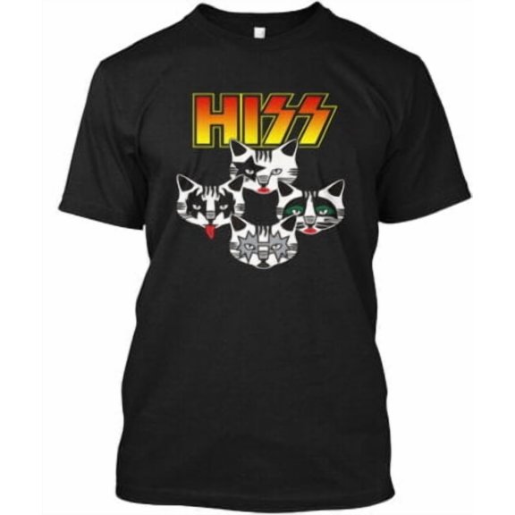 Velto Hiss Kiss Cats Kittens rocks - Tee T-Shirt Made in the USA All Size S-5XL