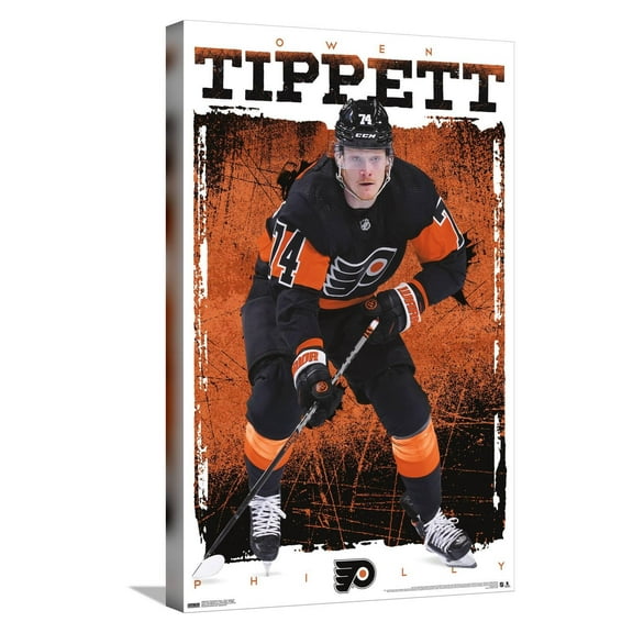 NHL Philadelphia Flyers - Owen Tippett 23 Canvas Wall Poster, 14.725" x 22.375"
