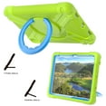 thumbnail image 7 of Elehold Multi-Functional Kids Case for iPad 10th Gen 10.9 inch 2022 with Ring Stand Shockproof Full-Body Rugged Protective Hybrid Case Cover for iPad 10th Generation,Green + Blue, 7 of 7