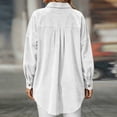 thumbnail image 4 of StSilkitty Button down Shirt Jacket for Women Long Sleeve Collared Shacket Coat with Pockets Fall Winter Outerwear, 4 of 6