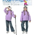 thumbnail image 7 of Lavenicole Kids Girls Winter Ski Jacket Fleece Lined Windproof Waterproof Jackets Removable Hood, 7 of 7