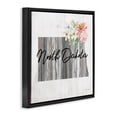 thumbnail image 3 of Stupell Industries Shabby Chic Shabby Chic North Dakota Black Floating Frame Canvas Art, 18 x 18, by Cindy Jacobs, 3 of 8