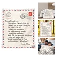 thumbnail image 4 of Outdoor Christmas Decorations Blanket To My Daughter Warm Gift Blanket Letter Blanket Christmas Holiday Birthday Gift Envelope Blanket For Daughter polyester blanket, 4 of 4