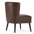 thumbnail image 2 of Maklaine Accent Chair in Distressed Brown, 2 of 4