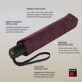 thumbnail image 7 of Knirps A.200 Medium Duomatic Windproof Rain Umbrella for Adults in Cone Bordeaux – Automatic Open Close Design, 38.5" Wind Resistant Canopy, Durable Steel Frame, Travel Case Included, 7 of 7
