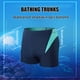 thumbnail image 5 of Traje de baño para hombre Pantalones cortos de baño de pierna cuadrada transpirables para entrenamiento deportivo (Navy XXXL) Hugtrwg Para Estrenar, 5 of 8