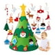 thumbnail image 5 of Juego de juguetes de Navidad desmontables de pared de árbol de Navidad de fieltro de bricolaje FleinngHoz JD711621150, 5 of 7