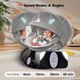 thumbnail image 4 of KFeng Bluetooth Electric Baby Swing with Remote - 4 Speeds,3 Positions,Music Speaker & Portable Design,Gray&Black, 4 of 9