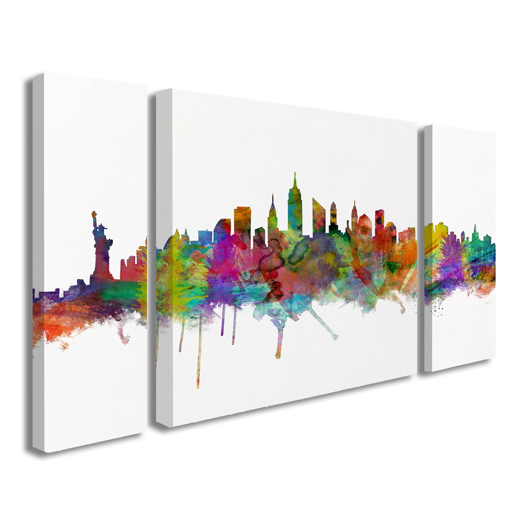 Trademark Fine Art 'New York City Skyline' Canvas Art by Michael Tompsett