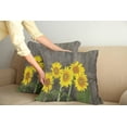 thumbnail image 2 of Ambesonne Garden Throw Pillow Cover 2 Pack, Helianthus Sunflowers, 20", Brown Yellow Green, 2 of 5