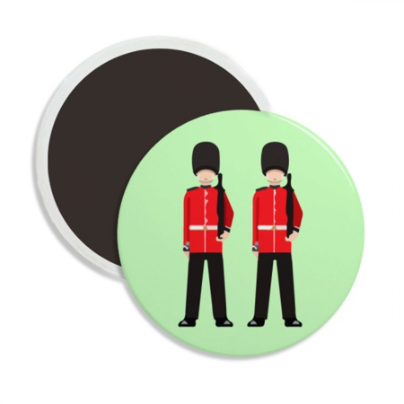 

Atkins Rdcoats Bearskin Guard Round Ceracs Fridge Magnet Keepsake Decoration