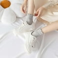 thumbnail image 3 of 6 Pairs Women's Ruffle Socks Cute Ankle Socks Super Soft Breathable Cool Frilly Socks For Mary Jane Shoes, 3 of 6