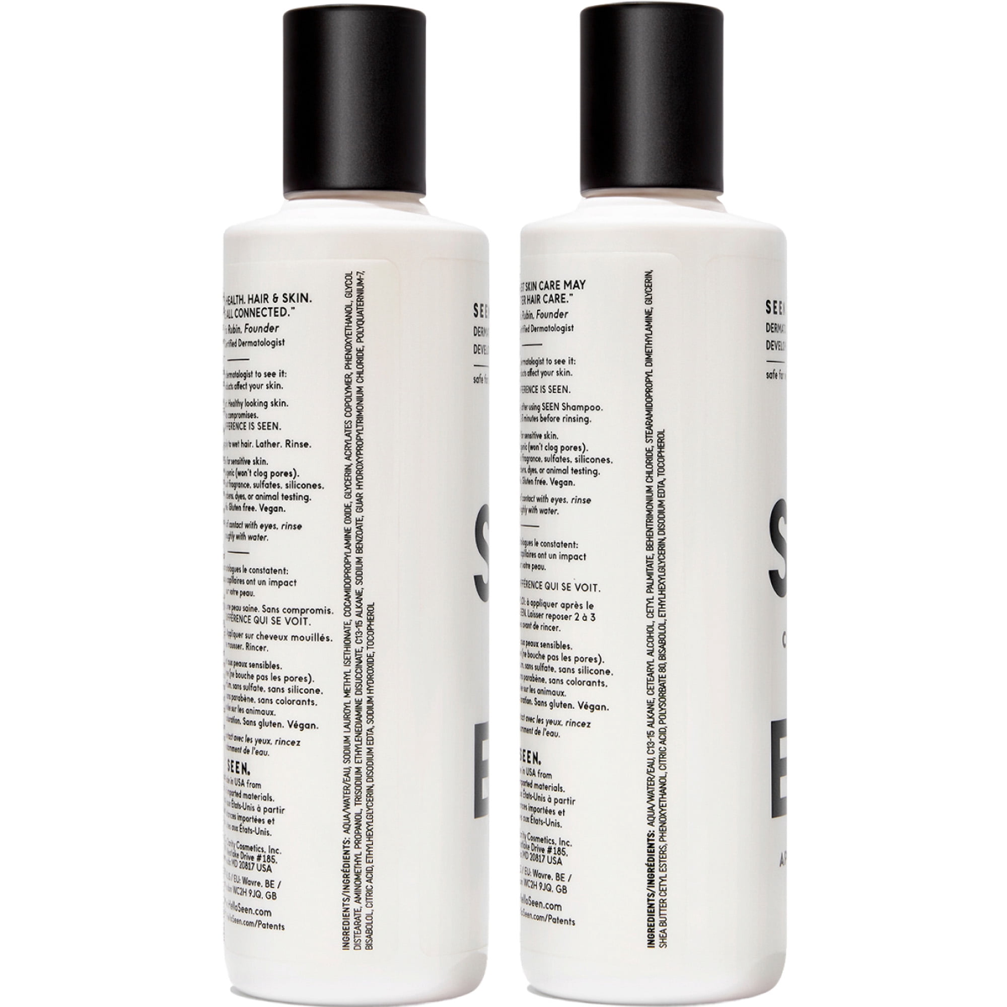 SEEN Shampoo & Conditioner Bundle, Fragrance-Free - Non