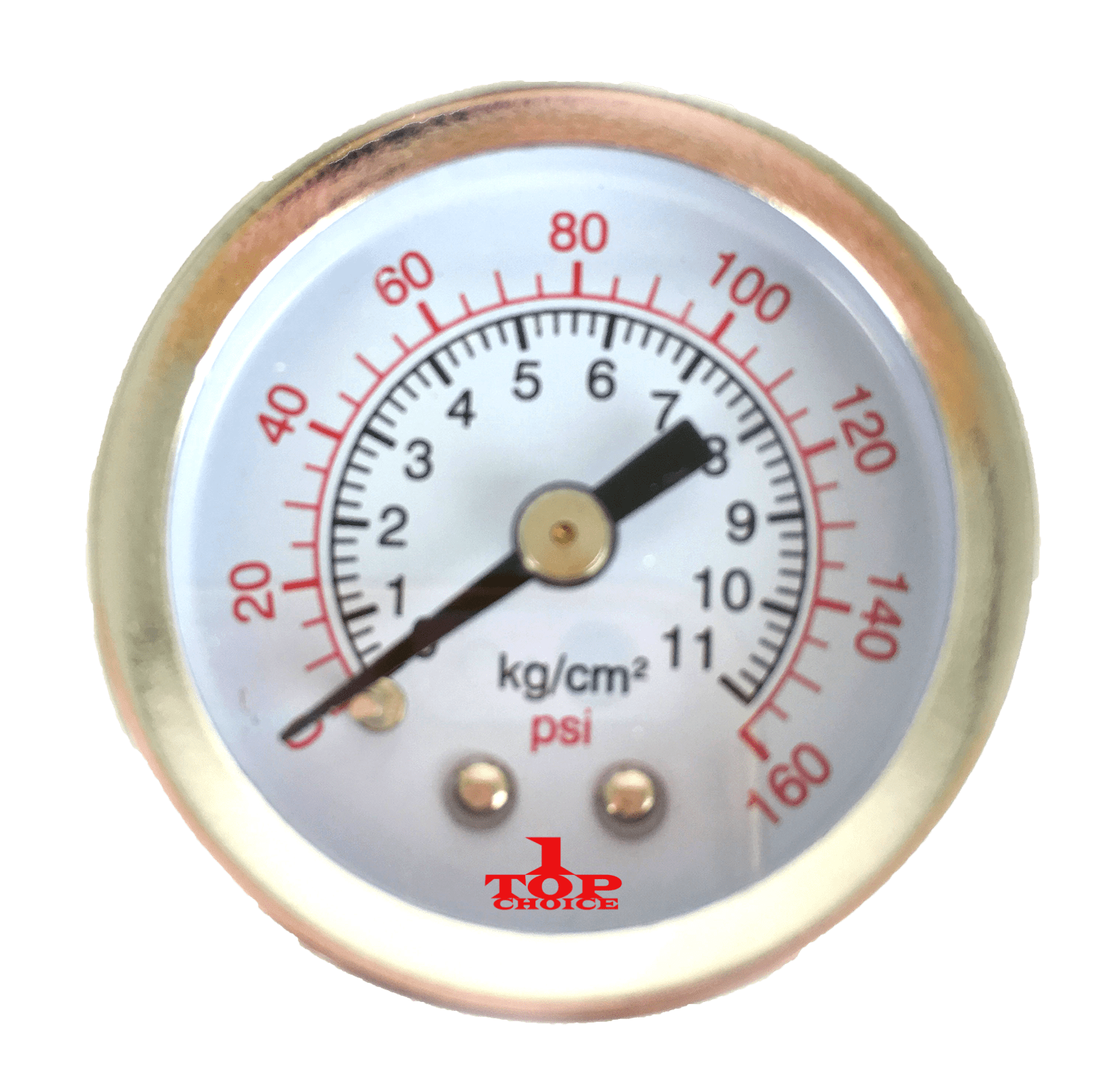 1.5" Air Pressure Gauge Center Back Mount 1/8" NPT 11/2" Dial 0 to