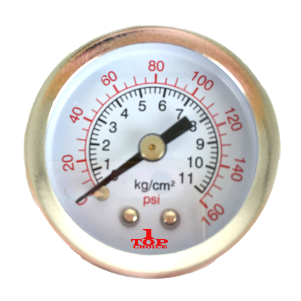 1.5" Air Pressure Gauge Center Back Mount 1/8" NPT 11/2" Dial 0 to