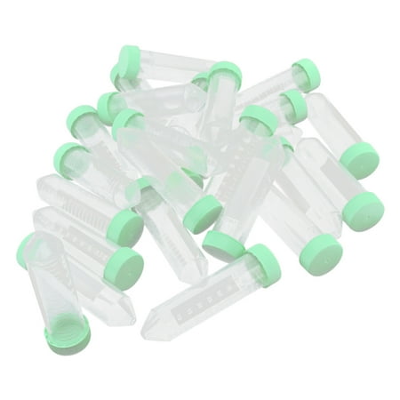 50ml 1.7oz Centrifuge Tubes Plastic Sample Vials Holder w Caps x 25