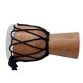 thumbnail image 2 of Wooden Classic Drummer Mini Djembe Percussion African Hand Drum Gift For Music Fan Black Line, 2 of 9