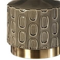 thumbnail image 5 of Maklaine Ceramic & Metal Table Lamp in White and Antique Brass, 5 of 7