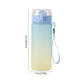 thumbnail image 3 of Botella de agua de plástico de gran capacidad con degradado | Vaso deportivo portátil de 600 ml y 800 ml con correa | Tapa con un solo botón y diseño a prueba de fugas para hombres, mujeres y e, 3 of 5