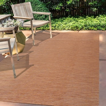 JONATHAN Y TSN100C-9 Ethan Modern Flatweave Solid Orange 9 ft. x 12 ft. Indoor/Outdoor Area Rug, Casual, Pet Friendly, Stain Resistant, Easy to Clean, for Patio, Living Room; Kitchen, Bedroom