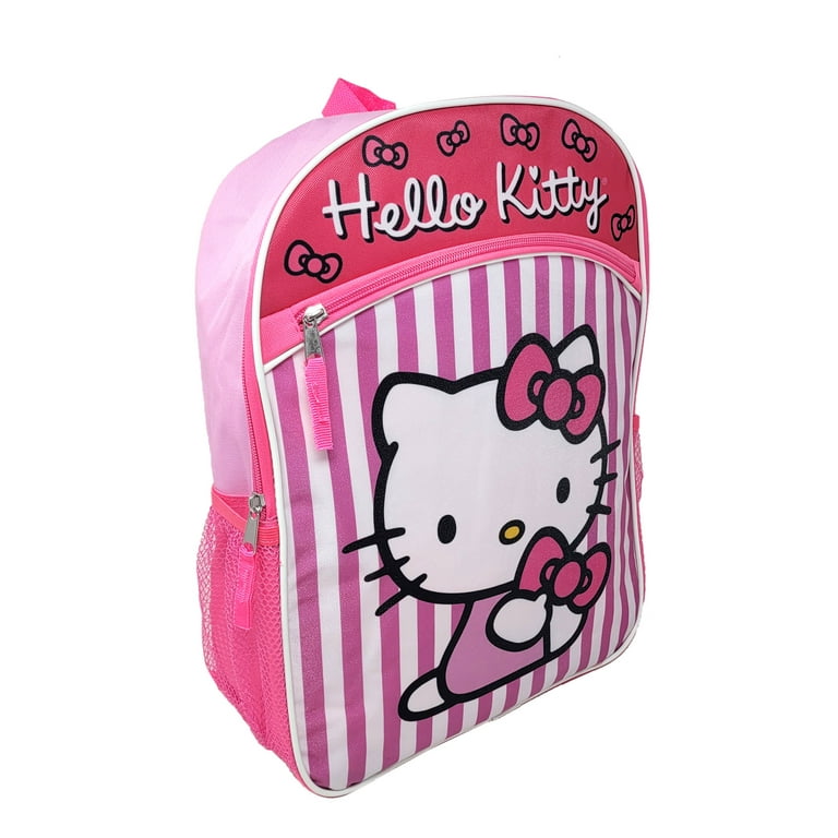 Pink Polyester Hello Kitty Girls School Bag