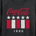 thumbnail image 3 of Coca-Cola - 1886 Stars Stripes - Women's Lightweight French Terry Long Sleeve Shirt, 3 of 5