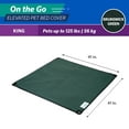 thumbnail image 2 of Coolaroo On the Go Elevated Pet Bed Replacement Cover, King, Brunswick Green, 2 of 5