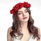 thumbnail image 2 of Diadema con forma de corona de flores con forma de expositor navideño para mujer, 2 of 5