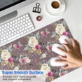 thumbnail image 4 of Long Mouse Pads for Desk,Pioneer Flower Floral Print Pattern Desk Mats on Top Of Desks, Desk Mouse Pad Extra Large with 3mm Non-Slip Base and Stitched Edge for Gaming,Office,Work,Home 31.5"x15.7", 4 of 6