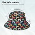 thumbnail image 3 of Kdxio Reflective Bucket Hat - Retro Video Game Print Bucket Hat for Men,Women, 3 of 6