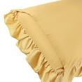 thumbnail image 3 of REGALWOVEN Queen(20"x30") Pillowcase with Envelope Closure, Ruffled Pillow Shams Set of 2, Yellow, 3 of 6
