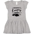 thumbnail image 3 of Inktastic Grandmas Camping Buddy Girls Toddler Dress, 3 of 5