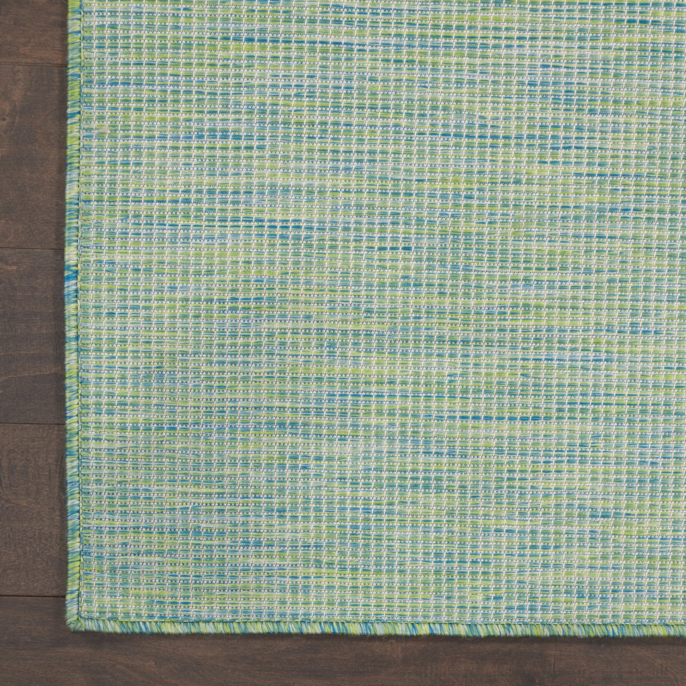 Nourison Positano Indoor/Outdoor Blue/Green 2'2" x 10' Area Rug, (2x10)