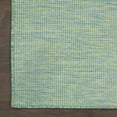 thumbnail image 6 of Nourison Positano Indoor/Outdoor Modern Solid Blue/Green 5' x 7' Area Rug, (5' x 7'), 6 of 11