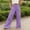 A_ Purple, variant on Women's Summer Big Pocket Wide Leg Long Pants, Elastic Waist Drape Fabric Suit Style Trousers Khaki XL