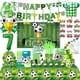 thumbnail image 2 of Decoración para fiesta de cumpleaños de fútbol, vajilla con temática deportiva de fútbol para niños, juego de vasos, platos, pancartas y globos para recuerdo de niño, 2 of 5