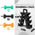 thumbnail image 5 of Yes4All 5-10-15 LBS Pair, Neoprene Coated Dumbbell Sets of 2 with Metal Rack – Hexagonal, Anti-Slip, Anti-Roll Design, Multiple Weight Options for Home Gym Fitness, 5 of 6