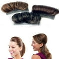 thumbnail image 3 of Vnanda 2Pcs Hair Bun Invisible False Hair Clip, Hair Base Bump Fluffy Hair Pad Styling Insert Tool Volume Fluffy Princess Styling Increased Hair Pad, 3 of 7