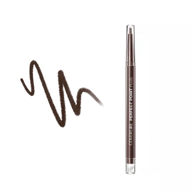 COVERGIRL Perfect Point Plus Eye Pencil, Micro-Fine Point, Precise Line, Built-in Smudger Tip for a Softer, Smokier Look, 100% Cruelty-Free