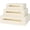 Beige+Gold Handles, variant on Beige Shagreen Decorative Box Set of 3 - Faux Leather Nesting Storage Boxes with Lids, Large Modern Jewelry Organizer, Stackable Home Decor Box for Bedroom, Bathroom & Office