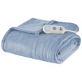 thumbnail image 5 of Serta Plush Heated Throw, 50x60", Light Blue, 5 of 10