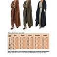 thumbnail image 2 of Frontwalk Womens Long Cardigan Coats Casual Open Front Long Sleeve Loose Outwear Coats Winter Overcoats Jackets with Pockets, 2 of 3