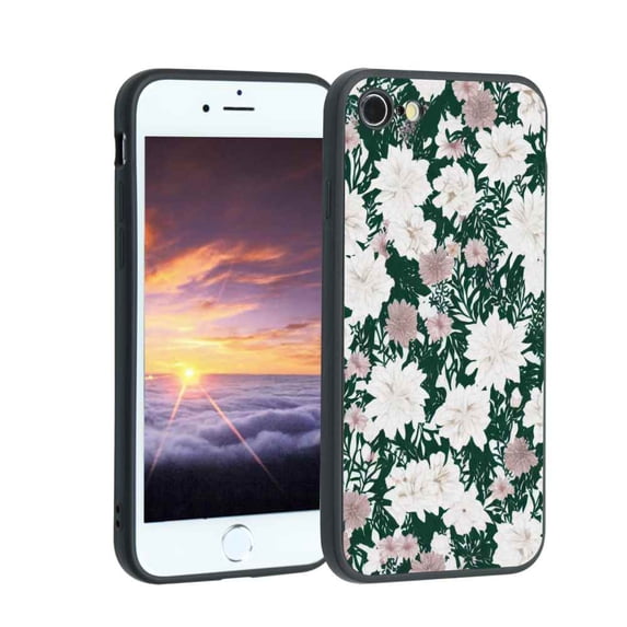 Floral-314 Phone Case, Degined for iPhone 7 Case Men Women, Flexible Silicone Shockproof Case for iPhone 7