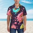 thumbnail image 4 of Kll Men'S Hawaiian Shirt Short Sleeve Button Down Beach Shirts-Donuts1, 4 of 8