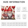 thumbnail image 6 of Valentine Red Hugs Love Heart Gnomes Throw Pillow Covers Love You Happy Wedding Cushion Case Decoration for Valentines Day Sofa Couch Set of 2, 6 of 6